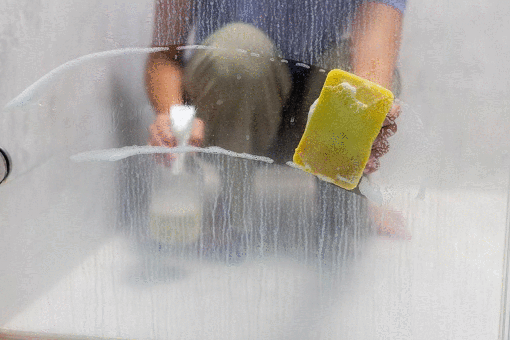 remove stain from glass